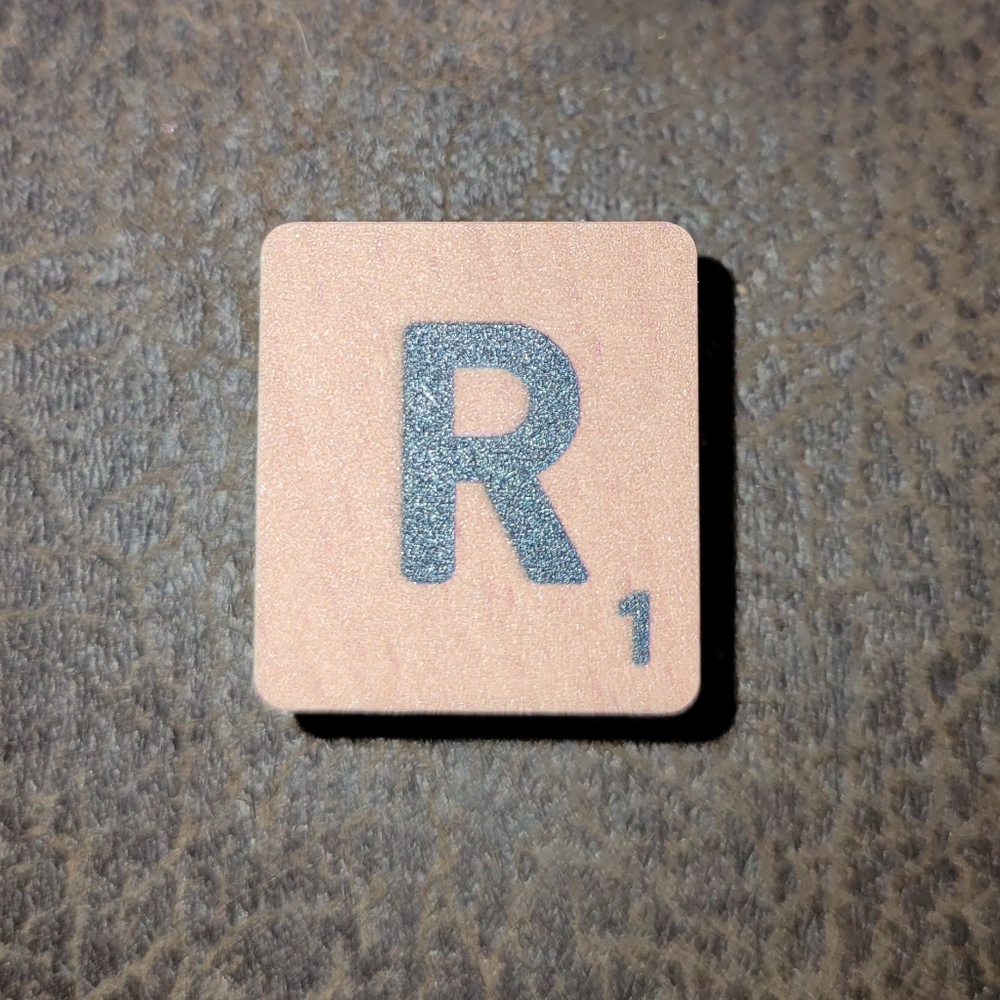 2/$10 Hasbro Scrubble/Scrabble Letter "R" Crocs Jibbitz Charm New